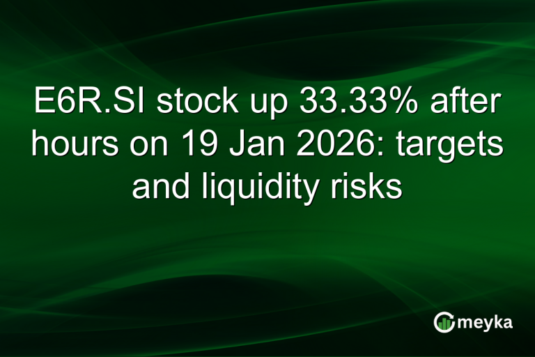E6R.SI stock up 33.33% after hours on 19 Jan 2026: targets and liquidity risks