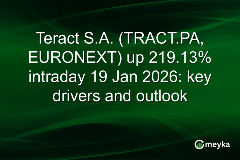 Teract S.A. (TRACT.PA, EURONEXT) up 219.13% intraday 19 Jan 2026: key drivers and outlook