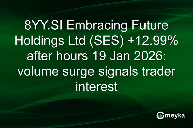 8YY.SI Embracing Future Holdings Ltd (SES) +12.99% after hours 19 Jan 2026: volume surge signals trader interest
