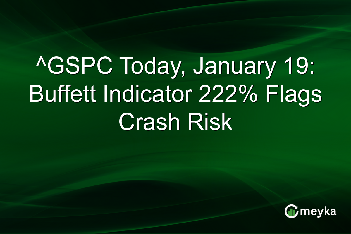 ^GSPC Today, January 19: Buffett Indicator 222% Flags Crash Risk