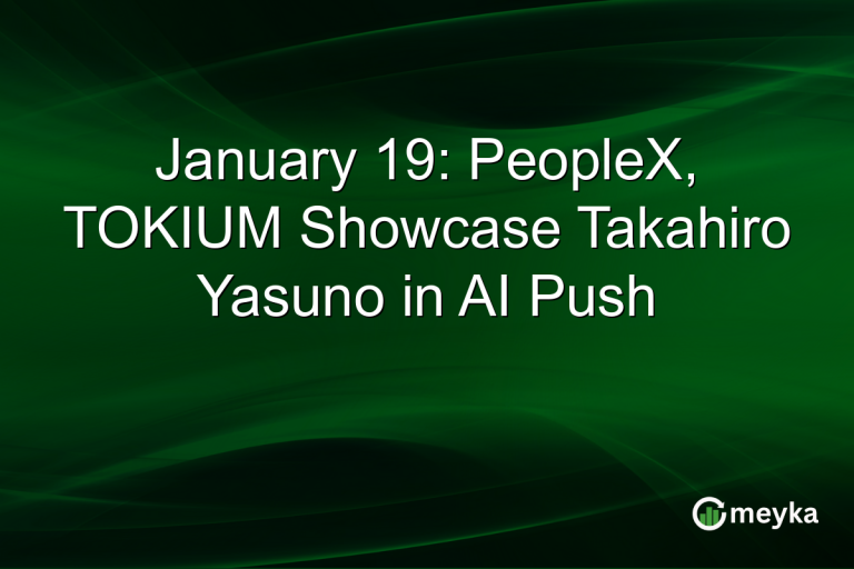 January 19: PeopleX, TOKIUM Showcase Takahiro Yasuno in AI Push