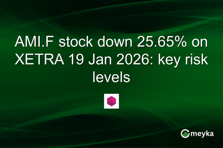 AMI.F stock down 25.65% on XETRA 19 Jan 2026: key risk levels