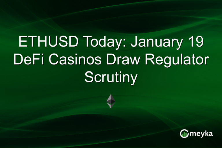 ETHUSD Today: January 19 DeFi Casinos Draw Regulator Scrutiny