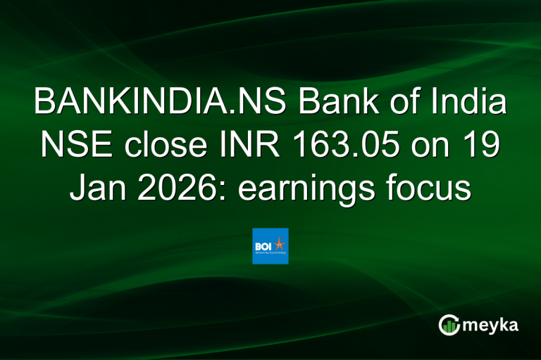 BANKINDIA.NS Bank of India NSE close INR 163.05 on 19 Jan 2026: earnings focus
