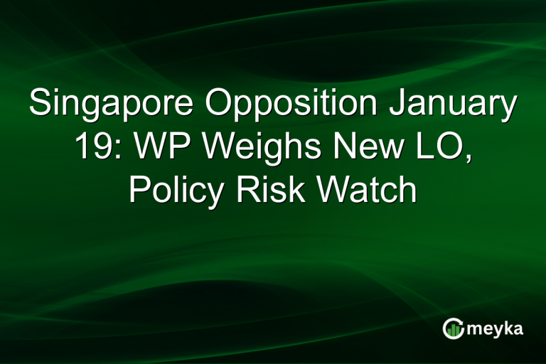 Singapore Opposition January 19: WP Weighs New LO, Policy Risk Watch
