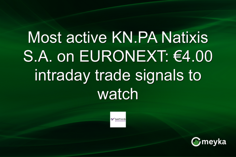 Most active KN.PA Natixis S.A. on EURONEXT: €4.00 intraday trade signals to watch