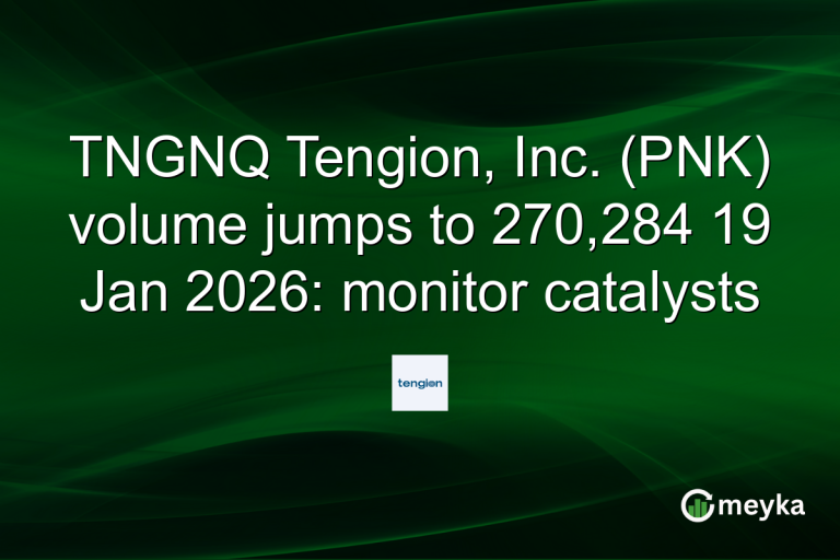 TNGNQ Tengion, Inc. (PNK) volume jumps to 270,284 19 Jan 2026: monitor catalysts