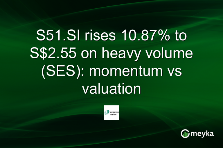 S51.SI rises 10.87% to S$2.55 on heavy volume (SES): momentum vs valuation