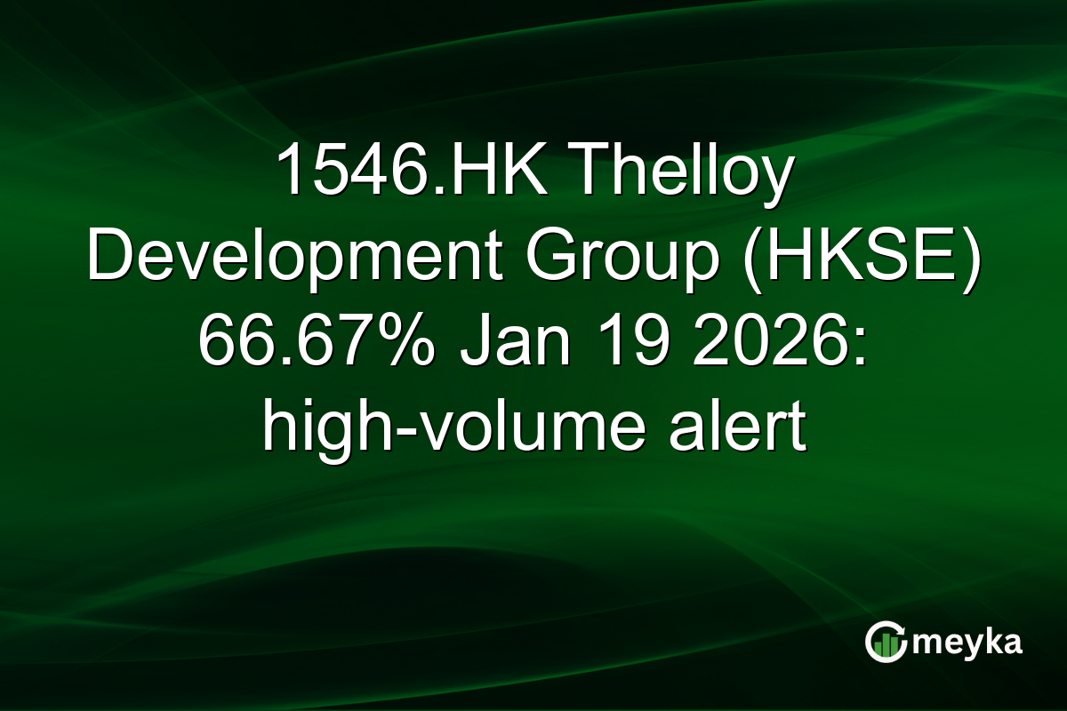 1546.HK Thelloy Development Group (HKSE) 66.67% Jan 19 2026: high-volume alert