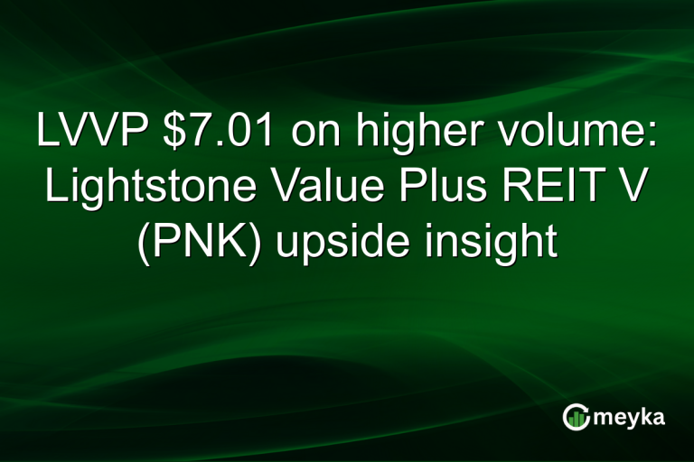 LVVP $7.01 on higher volume: Lightstone Value Plus REIT V (PNK) upside insight