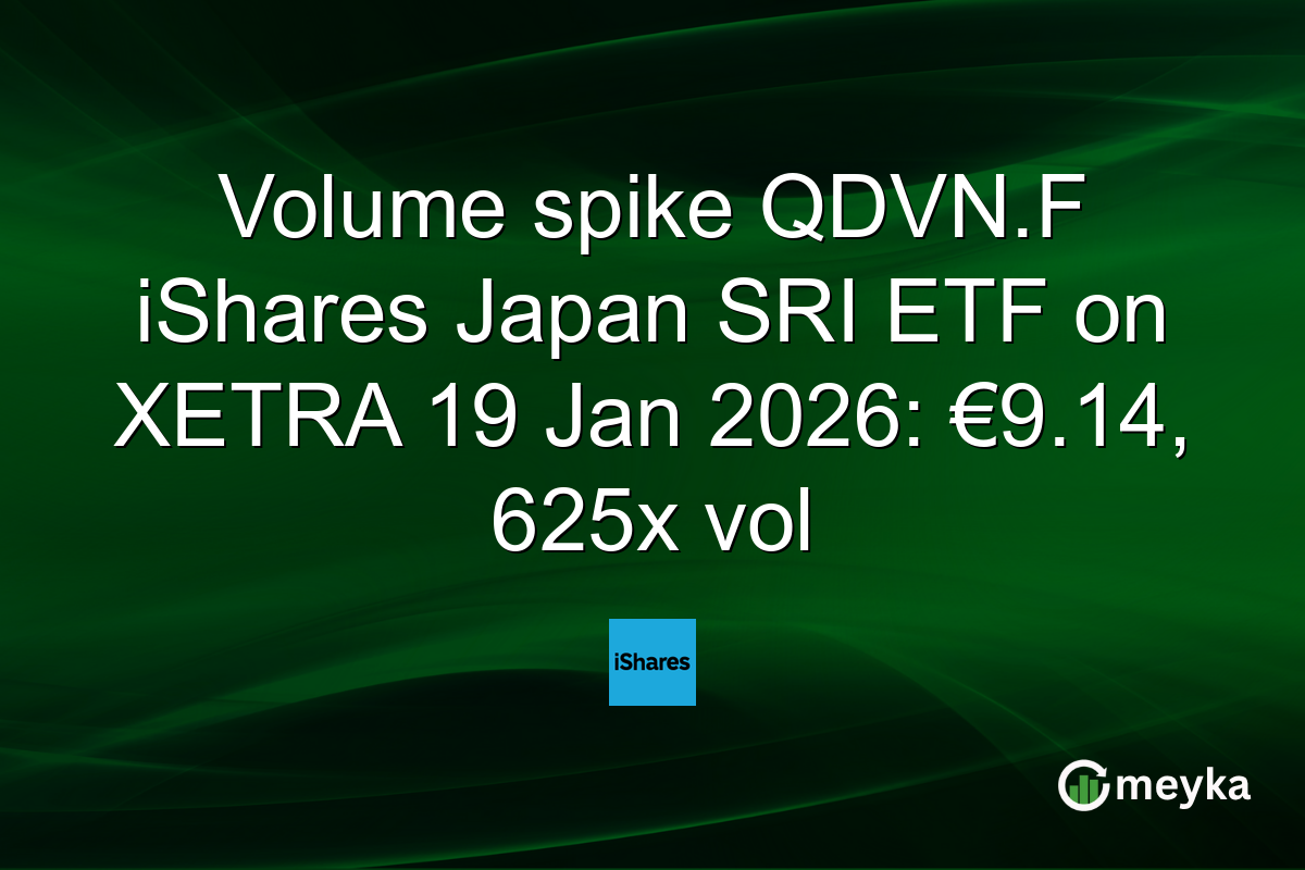 Volume spike QDVN.F iShares Japan SRI ETF on XETRA 19 Jan 2026: €9.14, 625x vol