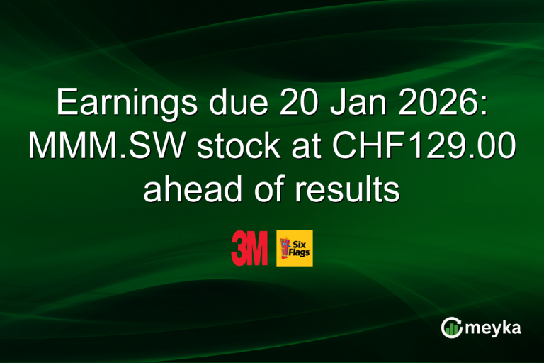 Earnings due 20 Jan 2026: MMM.SW stock at CHF129.00 ahead of results