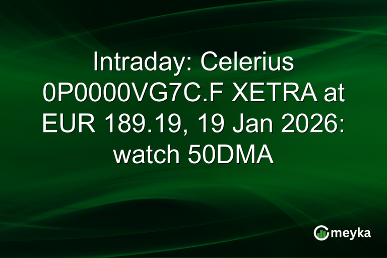 Intraday: Celerius 0P0000VG7C.F XETRA at EUR 189.19, 19 Jan 2026: watch 50DMA