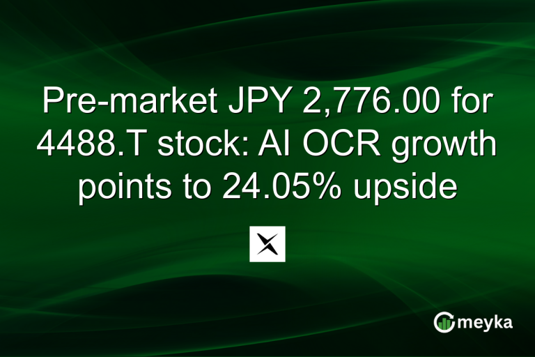 Pre-market JPY 2,776.00 for 4488.T stock: AI OCR growth points to 24.05% upside