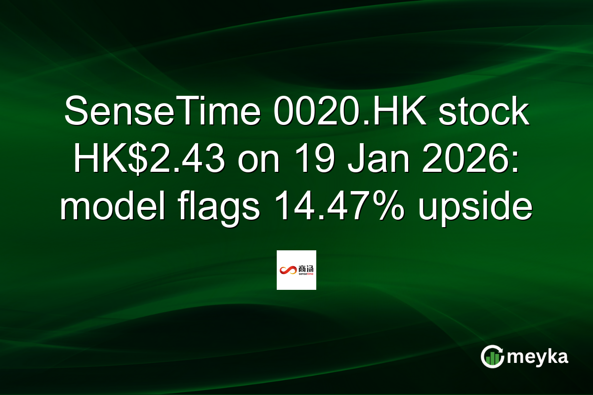 SenseTime 0020.HK stock HK$2.43 on 19 Jan 2026: model flags 14.47% upside