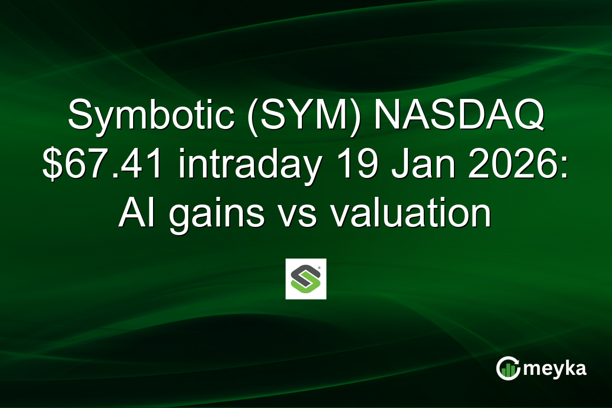 Symbotic (SYM) NASDAQ $67.41 intraday 19 Jan 2026: AI gains vs valuation