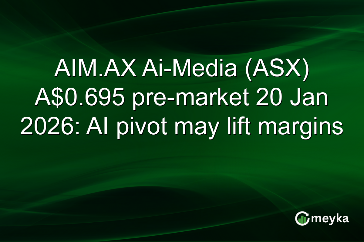 AIM.AX Ai-Media (ASX) A$0.695 pre-market 20 Jan 2026: AI pivot may lift margins
