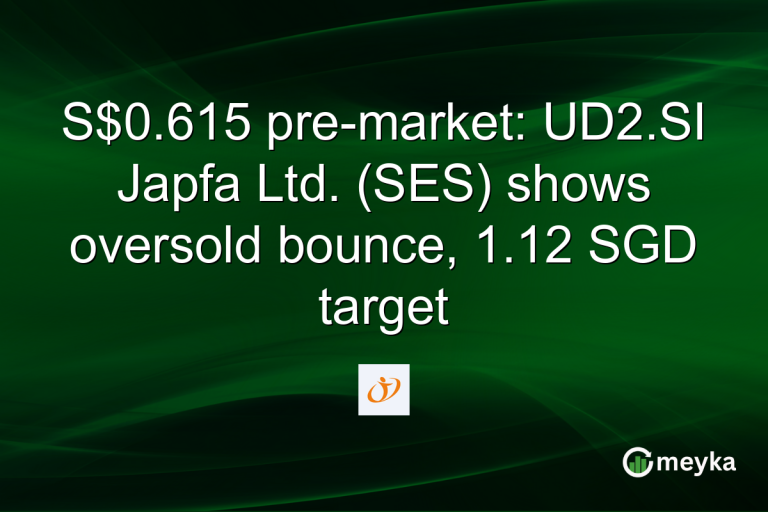 S$0.615 pre-market: UD2.SI Japfa Ltd. (SES) shows oversold bounce, 1.12 SGD target