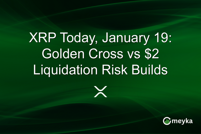 XRP Today, January 19: Golden Cross vs $2 Liquidation Risk Builds