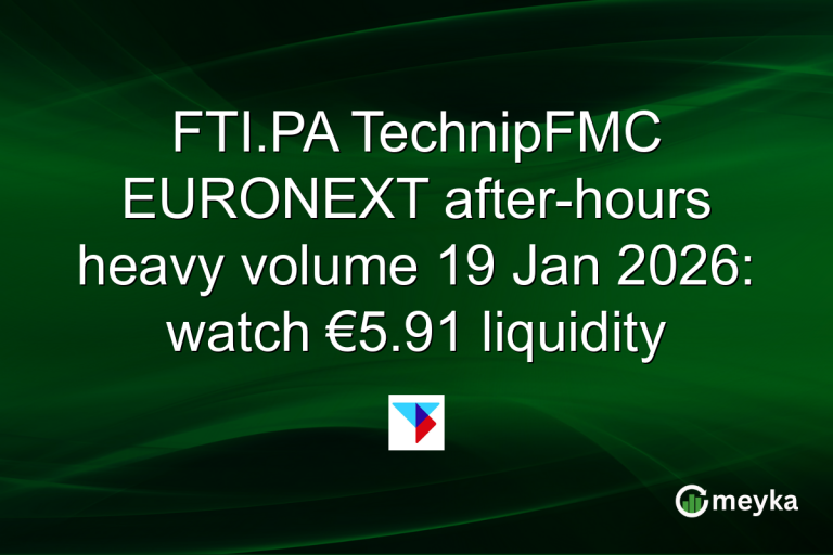 FTI.PA TechnipFMC EURONEXT after-hours heavy volume 19 Jan 2026: watch €5.91 liquidity