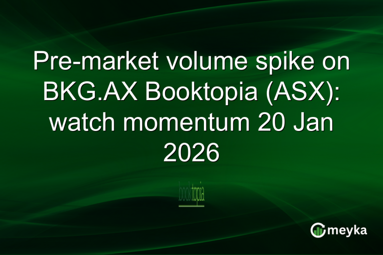 Pre-market volume spike on BKG.AX Booktopia (ASX): watch momentum 20 Jan 2026