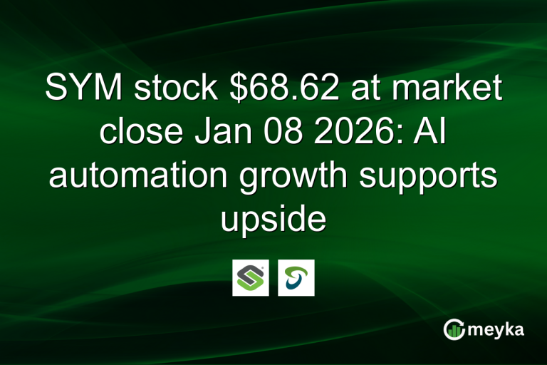 SYM stock $68.62 at market close Jan 08 2026: AI automation growth supports upside