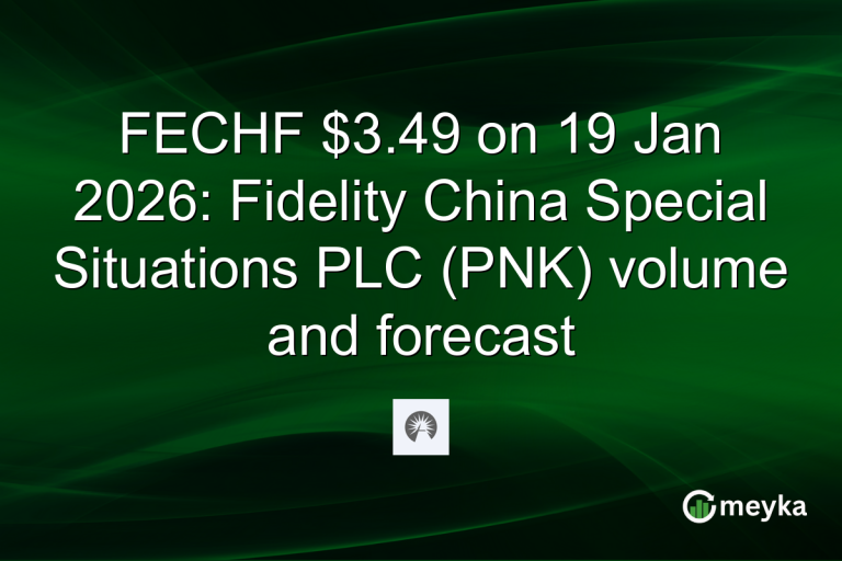 FECHF $3.49 on 19 Jan 2026: Fidelity China Special Situations PLC (PNK) volume and forecast
