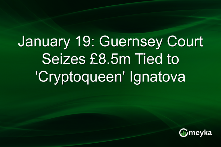 January 19: Guernsey Court Seizes £8.5m Tied to 'Cryptoqueen' Ignatova