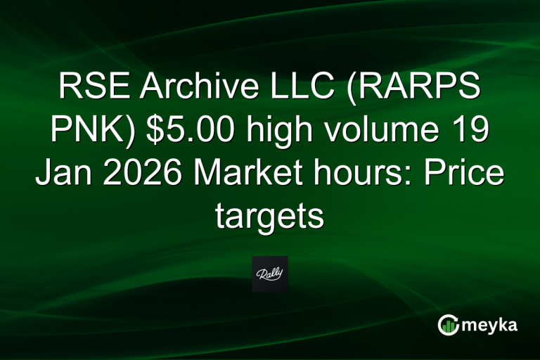 RSE Archive LLC (RARPS PNK) $5.00 high volume 19 Jan 2026 Market hours: Price targets