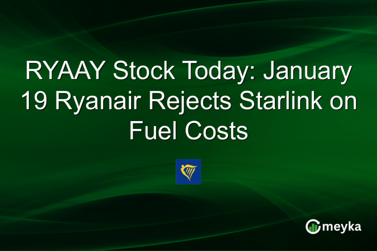 RYAAY Stock Today: January 19 Ryanair Rejects Starlink on Fuel Costs