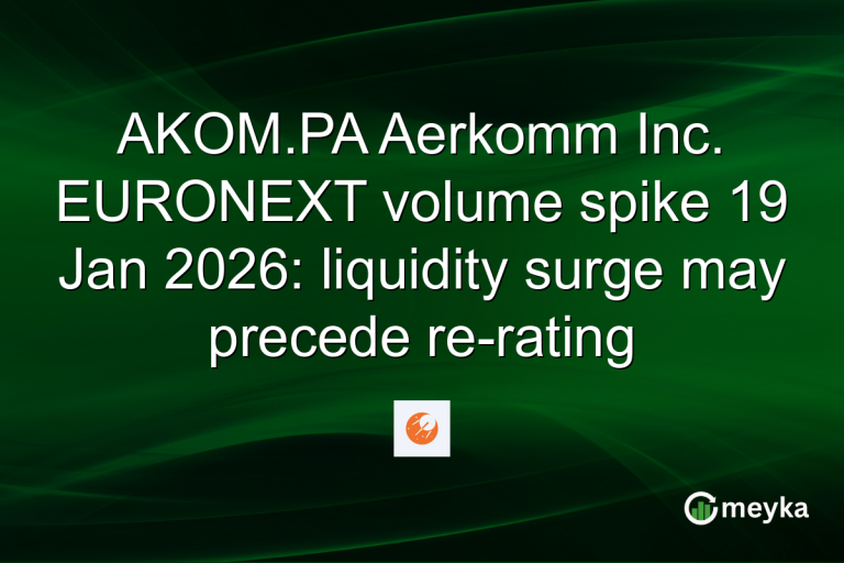 AKOM.PA Aerkomm Inc. EURONEXT volume spike 19 Jan 2026: liquidity surge may precede re-rating