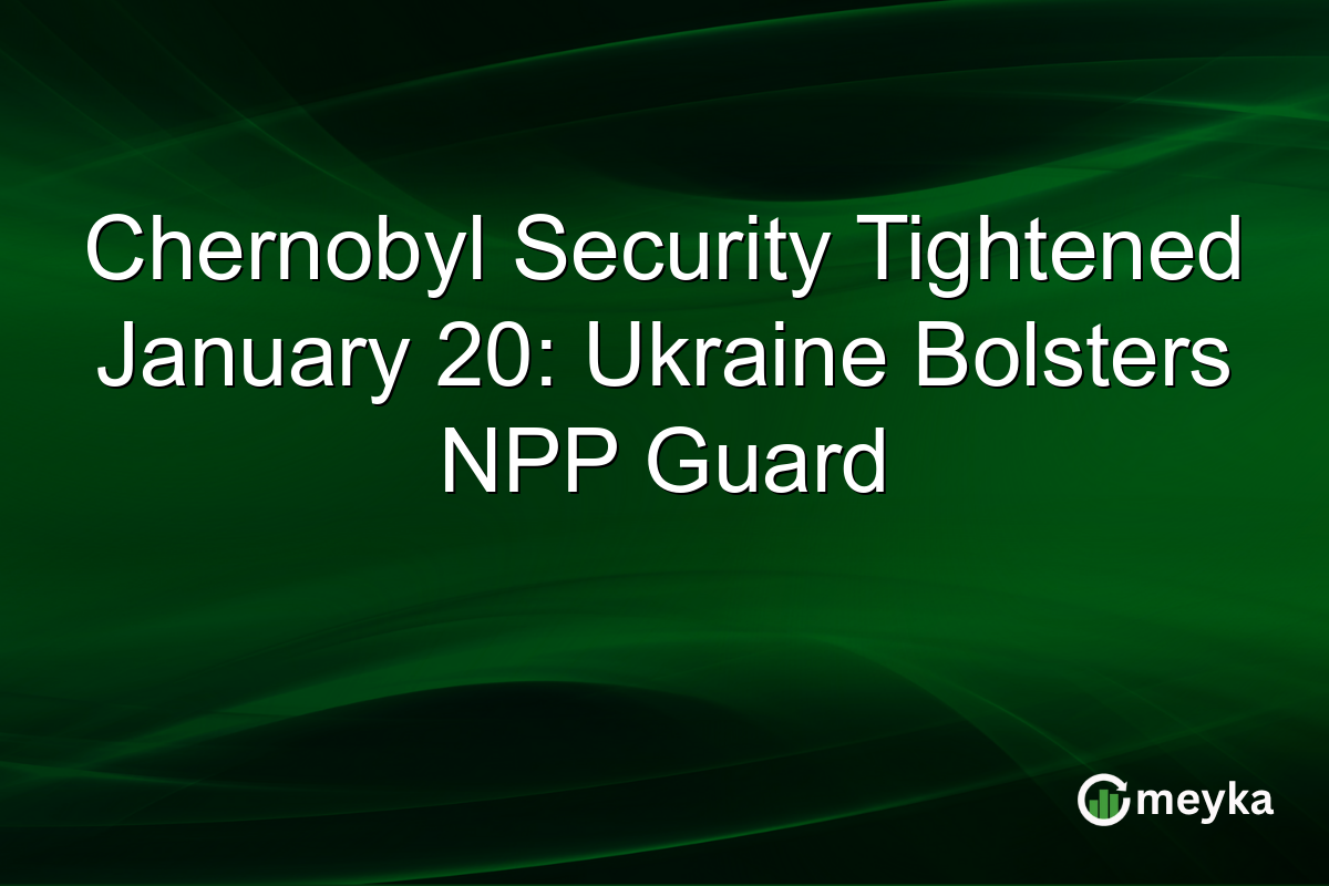 Chernobyl Security Tightened January 20: Ukraine Bolsters NPP Guard