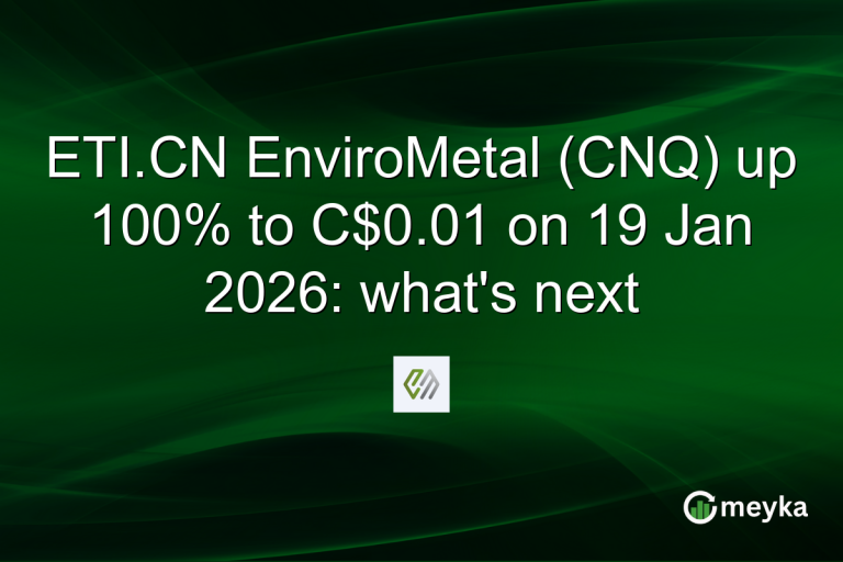 ETI.CN EnviroMetal (CNQ) up 100% to C$0.01 on 19 Jan 2026: what's next