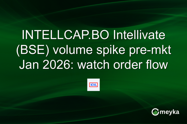 INTELLCAP.BO Intellivate (BSE) volume spike pre-mkt Jan 2026: watch order flow