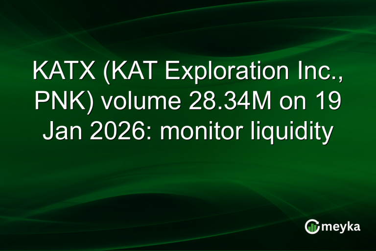 KATX (KAT Exploration Inc., PNK) volume 28.34M on 19 Jan 2026: monitor liquidity