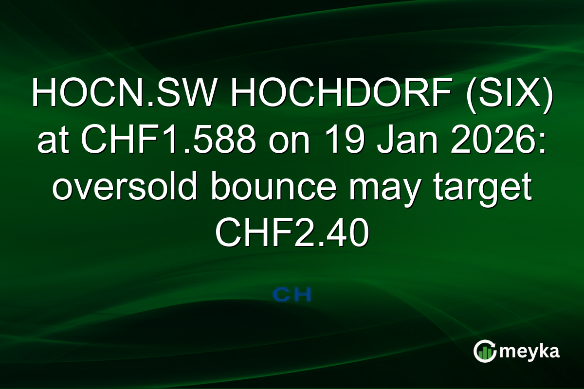 HOCN.SW HOCHDORF (SIX) at CHF1.588 on 19 Jan 2026: oversold bounce may target CHF2.40