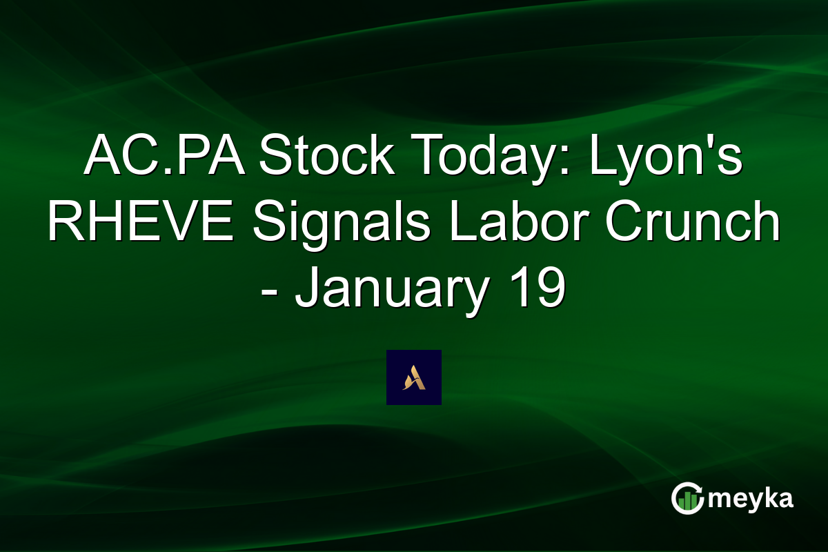 AC.PA Stock Today: Lyon's RHEVE Signals Labor Crunch - January 19
