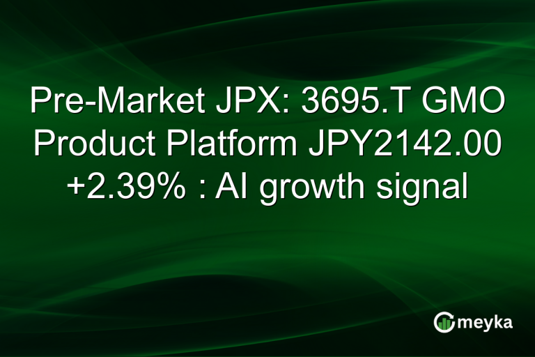 Pre-Market JPX: 3695.T GMO Product Platform JPY2142.00 +2.39% : AI growth signal