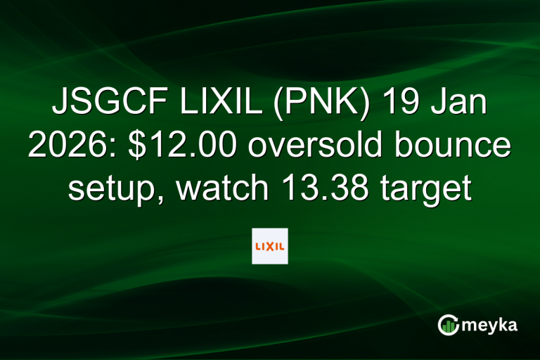 JSGCF LIXIL (PNK) 19 Jan 2026: $12.00 oversold bounce setup, watch 13.38 target