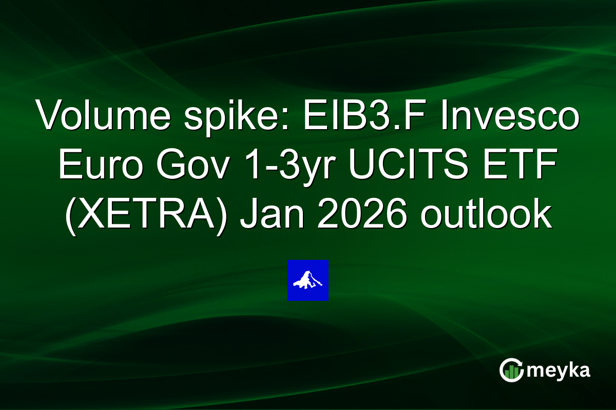 Volume spike: EIB3.F Invesco Euro Gov 1-3yr UCITS ETF (XETRA) Jan 2026 outlook
