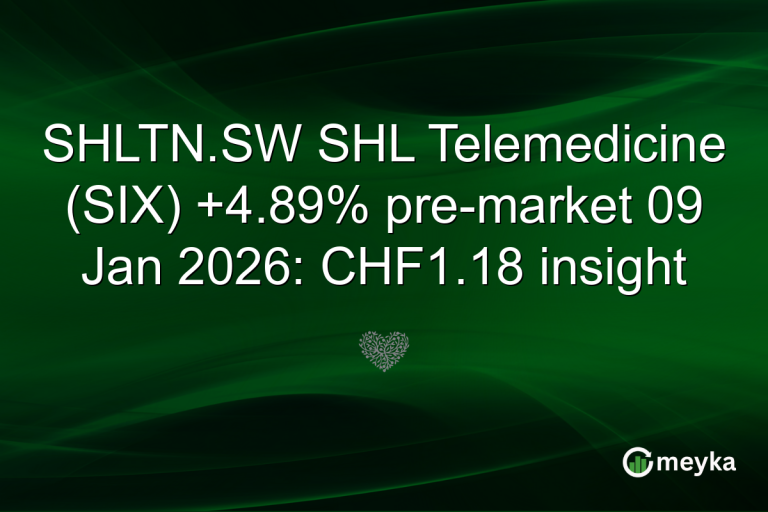 SHLTN.SW SHL Telemedicine (SIX) +4.89% pre-market 09 Jan 2026: CHF1.18 insight
