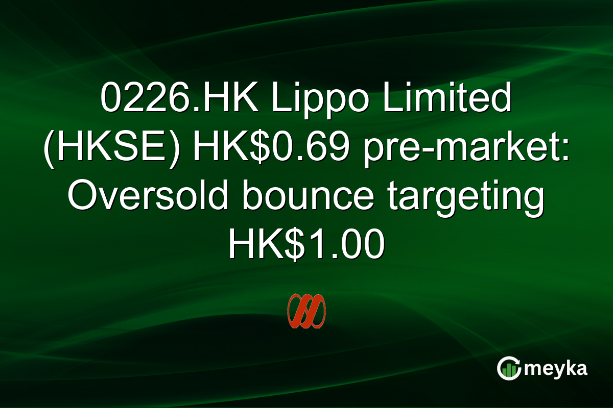 0226.HK Lippo Limited (HKSE) HK$0.69 pre-market: Oversold bounce targeting HK$1.00