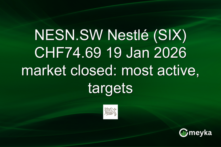 NESN.SW Nestlé (SIX) CHF74.69 19 Jan 2026 market closed: most active, targets