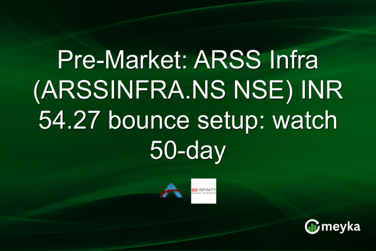 Pre-Market: ARSS Infra (ARSSINFRA.NS NSE) INR 54.27 bounce setup: watch 50-day