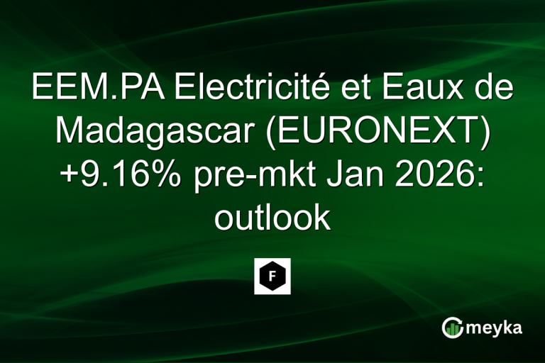 EEM.PA Electricité et Eaux de Madagascar (EURONEXT) +9.16% pre-mkt Jan 2026: outlook