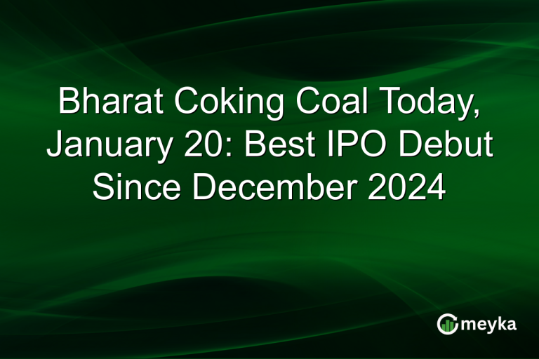 Bharat Coking Coal Today, January 20: Best IPO Debut Since December 2024