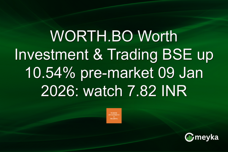 WORTH.BO Worth Investment & Trading BSE up 10.54% pre-market 09 Jan 2026: watch 7.82 INR