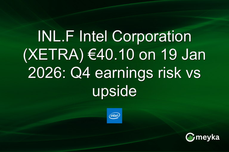INL.F Intel Corporation (XETRA) €40.10 on 19 Jan 2026: Q4 earnings risk vs upside