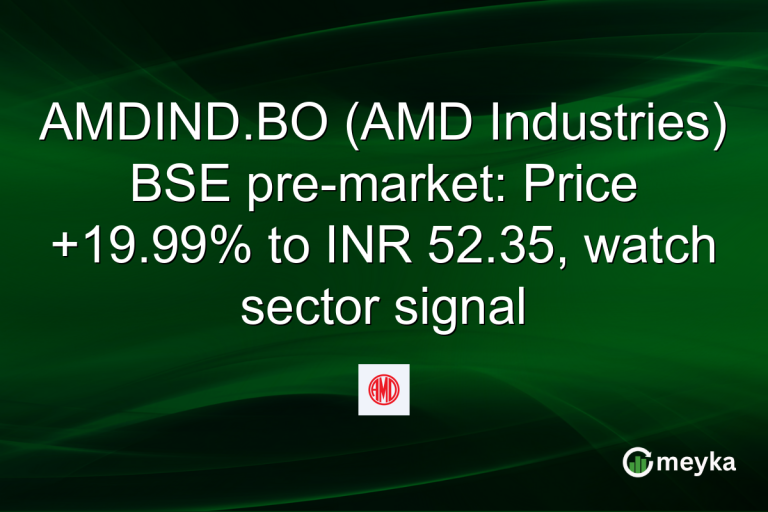 AMDIND.BO (AMD Industries) BSE pre-market: Price +19.99% to INR 52.35, watch sector signal