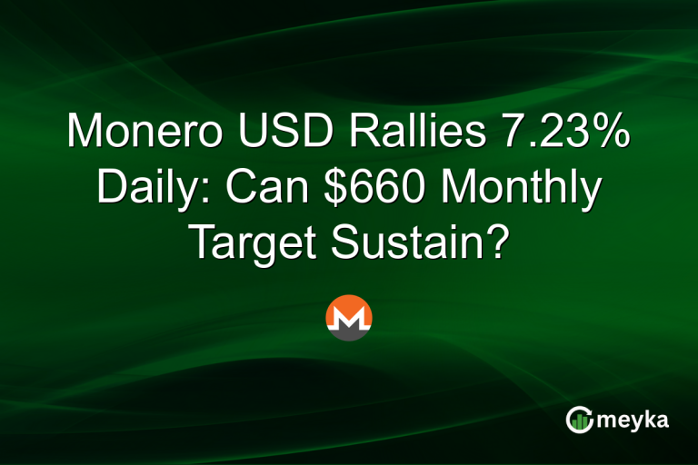 Monero USD Rallies 7.23% Daily: Can $660 Monthly Target Sustain?